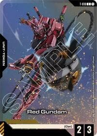 Red Gundam (T-018) Token (Premium Card Collection Gundam Assemble) - Gundam Promotional Cards - Gundam Card Game card