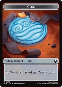 Clue (0018) // Food (0021) Double-Sided Tokens - Avatar: The Last Airbender - Magic: The Gathering card