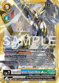 Imperialdramon: Paladin Mode ACE (Gold Border) - Advanced Booster Digimon Generation - Digimon Card Game card
