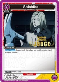 Shishiba (052) (Judge) - Union Arena Promotion Cards - Union Arena card
