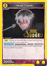 Haise Sasaki (014) (Judge) - Union Arena Promotion Cards - Union Arena card