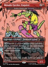 Mondo Gecko, Esquire - Kediss, Emberclaw Familiar - Secret Lair Drop Series - Magic: The Gathering card