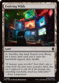 Evolving Wilds (Surge Foil) - Commander: Teenage Mutant Ninja Turtles - Magic: The Gathering card