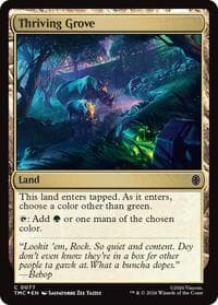 Thriving Grove (Surge Foil) - Commander: Teenage Mutant Ninja Turtles - Magic: The Gathering card