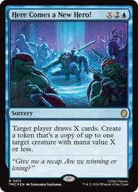 Here Comes a New Hero! (Surge Foil) - Commander: Teenage Mutant Ninja Turtles - Magic: The Gathering card