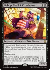 Bebop, Skull & Crossbones (Surge Foil) - Commander: Teenage Mutant Ninja Turtles - Magic: The Gathering card