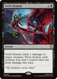 Swift Demise (Surge Foil) - Commander: Teenage Mutant Ninja Turtles - Magic: The Gathering card