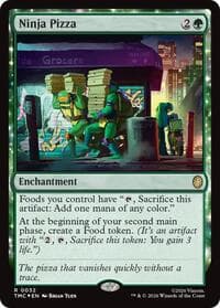 Ninja Pizza (Surge Foil) - Commander: Teenage Mutant Ninja Turtles - Magic: The Gathering card