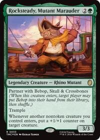 Rocksteady, Mutant Marauder (Surge Foil) - Commander: Teenage Mutant Ninja Turtles - Magic: The Gathering card