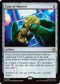 Coin of Mastery (Surge Foil) - Commander: Teenage Mutant Ninja Turtles - Magic: The Gathering card