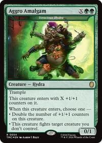 Aggro Amalgam - Voracious Hydra (Surge Foil) - Commander: Teenage Mutant Ninja Turtles - Magic: The Gathering card