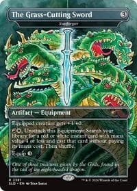 The Grass-Cutting Sword - Sunforger - Secret Lair Drop Series - Magic: The Gathering card
