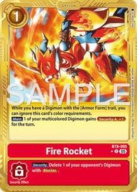 Fire Rocket (Gold Border) - Advanced Booster Digimon Generation - Digimon Card Game card