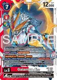 Gaiamon ACE - Advanced Booster Digimon Generation - Digimon Card Game card