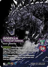 Godzilla, Titan of Terror - Godzilla: Reign of Kaiju - UniVersus card