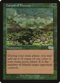 Carpet of Flowers - Urza's Saga - Magic: The Gathering card