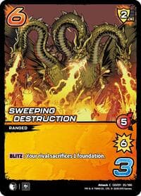 Sweeping Destruction - Godzilla: Reign of Kaiju - UniVersus card