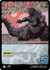 Defiant Roar - Godzilla: Reign of Kaiju - UniVersus card