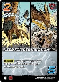 Need for Destruction - Godzilla: Reign of Kaiju - UniVersus card