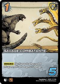 Savage Combatants - Godzilla: Reign of Kaiju - UniVersus card