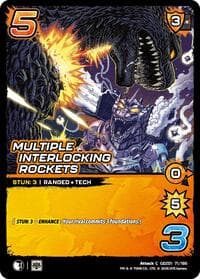Multiple Interlocking Rockets - Godzilla: Reign of Kaiju - UniVersus card