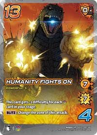 Humanity Fights On - Godzilla: Reign of Kaiju - UniVersus card