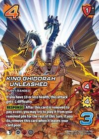 King Ghidorah Unleashed - Godzilla: Reign of Kaiju - UniVersus card