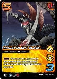 Malevolent Slash - Godzilla: Reign of Kaiju - UniVersus card
