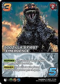 Godzilla's First Emergence - Godzilla: Reign of Kaiju - UniVersus card
