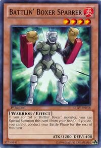 Battlin' Boxer Sparrer - Lord of the Tachyon Galaxy - YuGiOh card