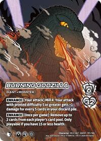 Burning Godzilla (Alternate Art) - Godzilla: Reign of Kaiju - UniVersus card