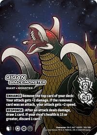 Gigan, Space Monster (Alternate Art) - Godzilla: Reign of Kaiju - UniVersus card