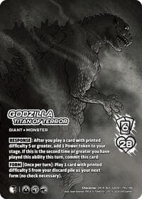 Godzilla, Titan of Terror (Alternate Art) - Godzilla: Reign of Kaiju - UniVersus card