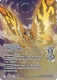Mothra, Divine Moth (Alternate Art) - Godzilla: Reign of Kaiju - UniVersus card