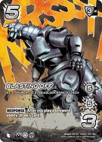 Blasting Off (Alternate Art) - Godzilla: Reign of Kaiju - UniVersus card