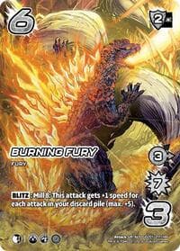 Burning Fury (Alternate Art) - Godzilla: Reign of Kaiju - UniVersus card