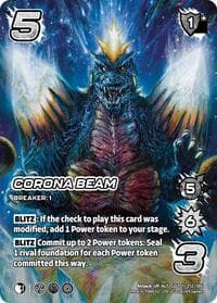 Corona Beam (Alternate Art) - Godzilla: Reign of Kaiju - UniVersus card