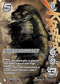 Crushing Impact (Alternate Art) - Godzilla: Reign of Kaiju - UniVersus card