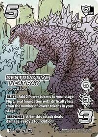Destructive Heat Ray (Alternate Art) - Godzilla: Reign of Kaiju - UniVersus card