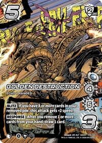 Golden Destruction (Alternate Art) - Godzilla: Reign of Kaiju - UniVersus card