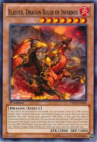 Blaster, Dragon Ruler of Infernos - Lord of the Tachyon Galaxy - YuGiOh card