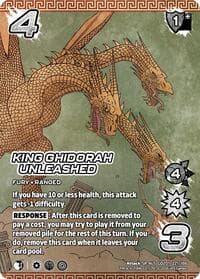 King Ghidorah Unleashed (Alternate Art) - Godzilla: Reign of Kaiju - UniVersus card