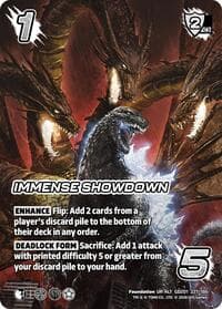 Immense Showdown (Alternate Art) - Godzilla: Reign of Kaiju - UniVersus card