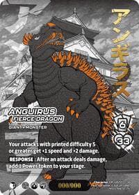 Anguirus, Fierce Dragon (Chrome Rare) - Godzilla: Reign of Kaiju - UniVersus card
