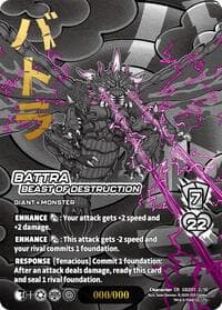 Battra, Beast of Destruction (Chrome Rare) - Godzilla: Reign of Kaiju - UniVersus card