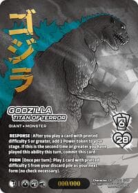 Godzilla, Titan of Terror (Chrome Rare) - Godzilla: Reign of Kaiju - UniVersus card