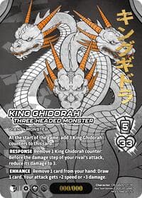 King Ghidorah, Three-Headed Monster (Chrome Rare) - Godzilla: Reign of Kaiju - UniVersus card