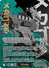 Mechagodzilla, Modified Type-3 Kiryu (Chrome Rare) - Godzilla: Reign of Kaiju - UniVersus card
