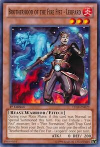 Brotherhood of the Fire Fist - Leopard - Lord of the Tachyon Galaxy - YuGiOh card