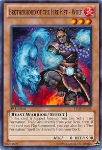 Brotherhood of the Fire Fist - Wolf - Lord of the Tachyon Galaxy - YuGiOh card